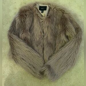 Faux Fur Dusty Rose Pink Jacket